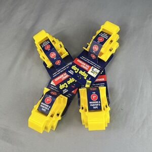 12 Foam Pro Tape Caps 1, 1.5 & 2 in w/ Dispenser (4 Packs)